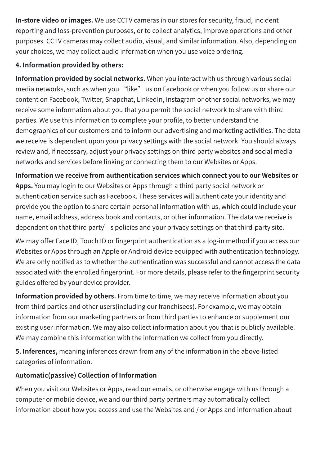 Privacy Policy - Page 4